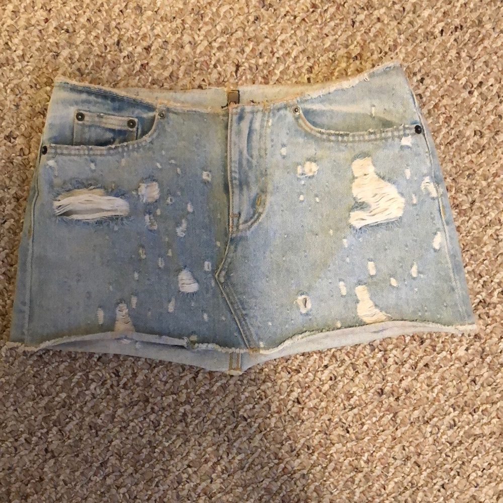 LF carmar denim skirt